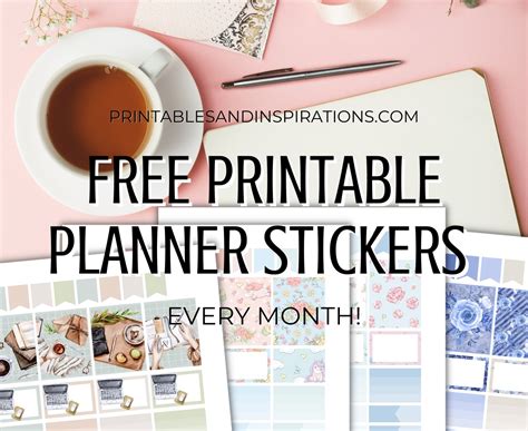 List of Pretty Planner Stickers – Free Printable – Print And Cut ...