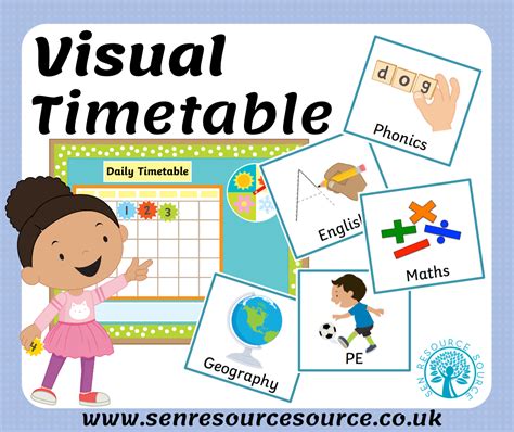 Image result for Numeracy Visual Timetable