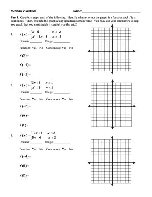 Image result for Graphing Piecewise Functions Worksheet Easy