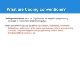 Image result for Contoh Coding Standar Convention