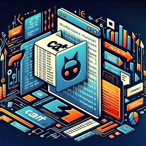 Toradh íomhá ar Linux Cat Command Text