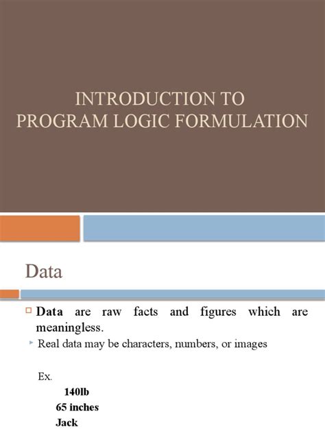 Toradh íomhá ar Program Logic Formulation Background