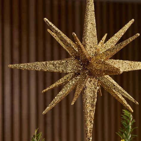 Small Gold Star Tree Topper के लिए छवि परिणाम