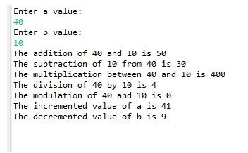 Image result for Arithmetic Operatora in Java
