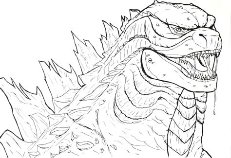 Godzilla Coloring Pages Printable に対する画像結果