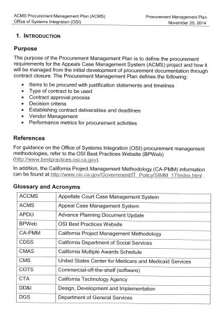 Image result for Project Procurement Management Plan Template