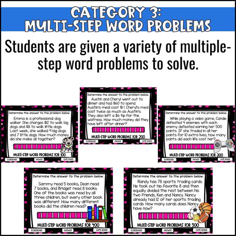 Toradh íomhá ar Multi-Step Word Problems Show Your Work