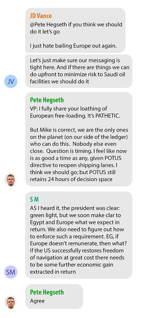 Toradh íomhá ar Signalgate Transcript