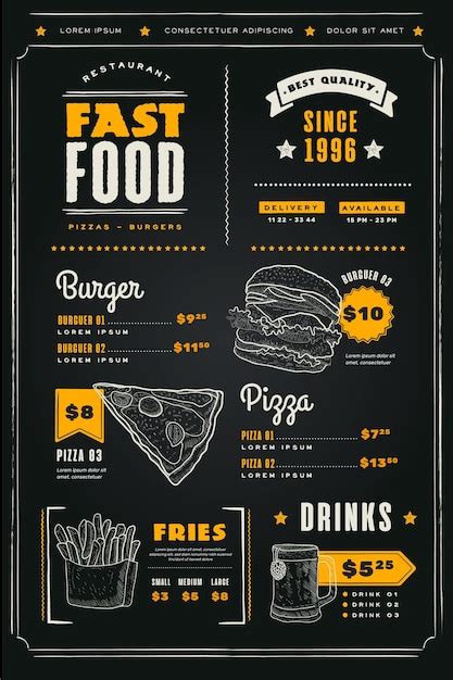 Image result for Free Digital Menu Templates