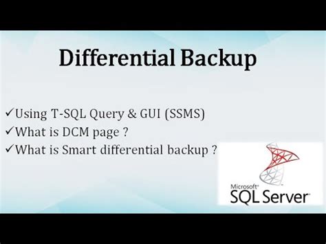 Image result for SQL Differential Backup