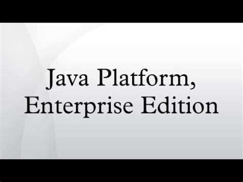 Image result for Java Platform, Enterprise Edition
