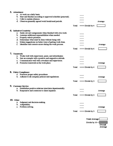 Image result for Sample Employee Performance Evaluation Form