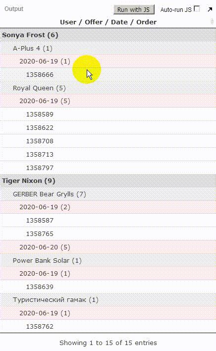 Image result for Table Collapse Row