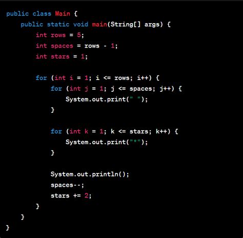 Image result for Java Pattern Code