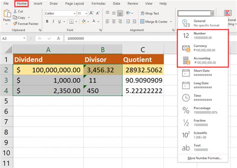 Image result for Excel Formula without Function for Division