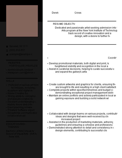 Resume Reason for Applying Example に対する画像結果