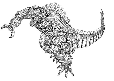 Image result for Robot Godzilla Coloring Pages