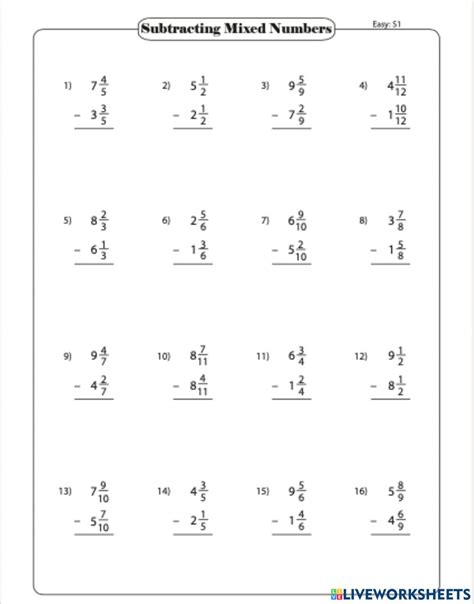 Toradh íomhá ar Adding Fractions with Mixed Numbers Worksheet