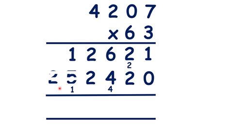 Image result for Long Column Multiplication
