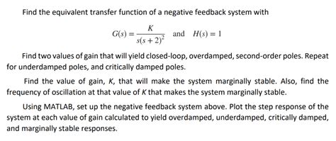 Image result for Negative Feedback Transfer Function Graph