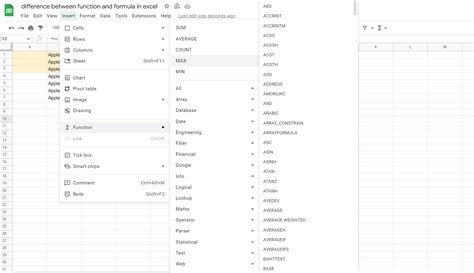 Image result for Function for Excel Formula