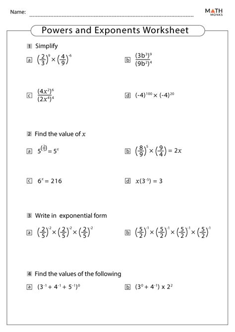 Image result for Square D Exponents Worksheets
