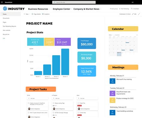Toradh íomhá ar Project Management Application Homepage Design