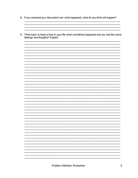 Image result for Defining a Problem Worksheet