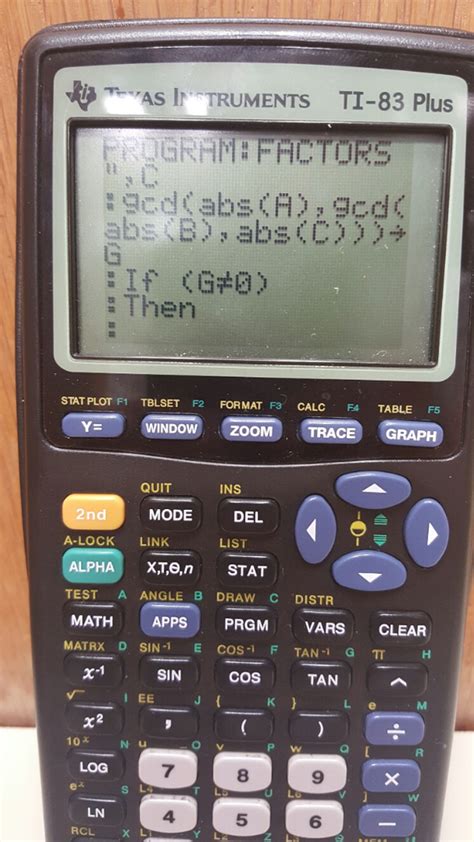 Image result for Factor Program TI-84