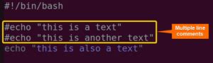 Image result for Adding Multi-Line Comments in Linux