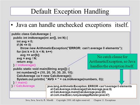 Toradh íomhá ar Exception Handling in Java Images for Presenting Main Slide