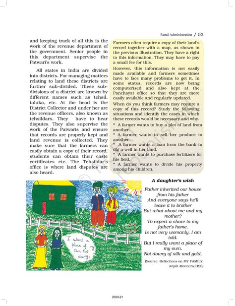 Image result for Concept Map of Rural and Urban Administration for Class 6 CBSE