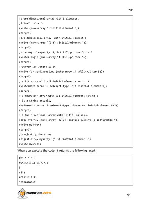 Toradh íomhá ar Lisp Programming Language Tutorial