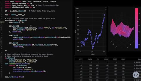 Toradh íomhá ar Plotly Dash Examples