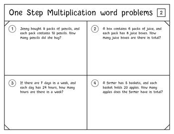 Image result for Two-Step Multiplication and Division Word Problems