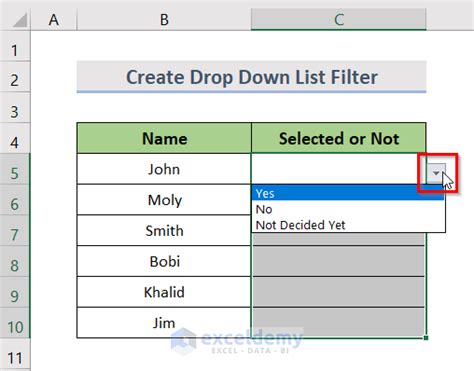 Toradh íomhá ar Create Filter Excel
