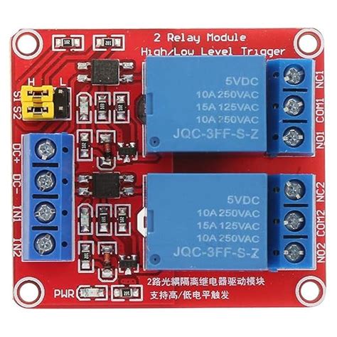 Toradh íomhá ar 4 Relay Module High Low Level Trigger