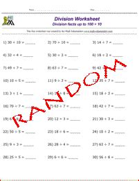 Random Math Worksheets に対する画像結果