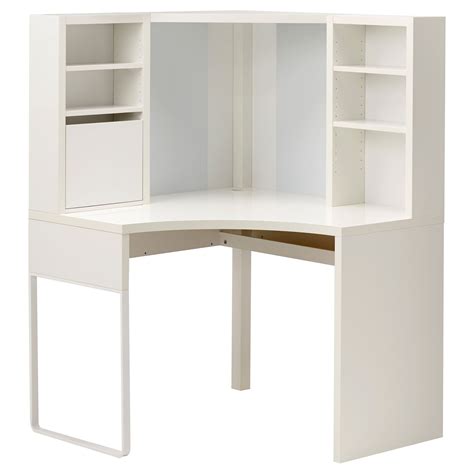 MICKE Corner work station, white, 393/8x557/8" (100x142 cm) - IKEA ...