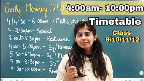 Toradh íomhá ar 11 Class Night Study Routine