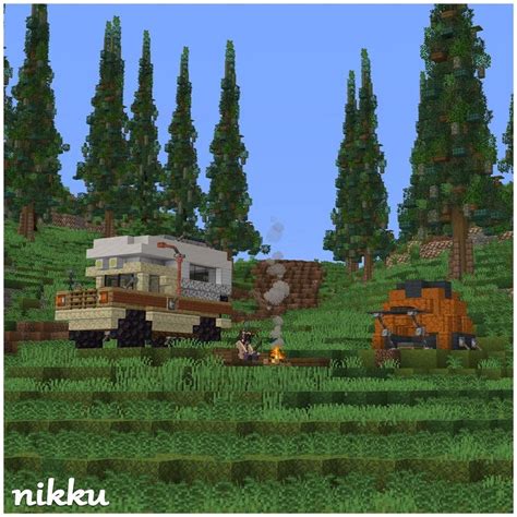 Toradh íomhá ar Camping Car Minecraft