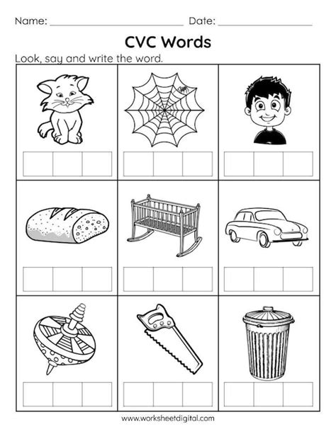 Image result for CVC Words Worksheet