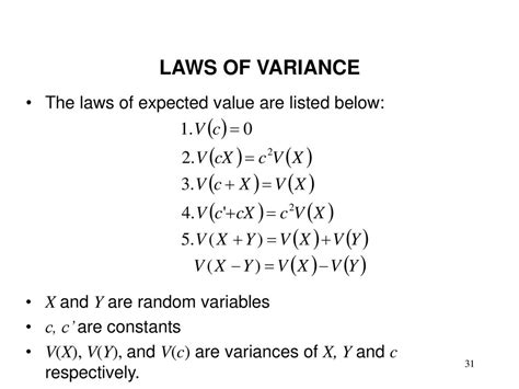 Image result for Equation of Variance of a Random Variable PDF Example