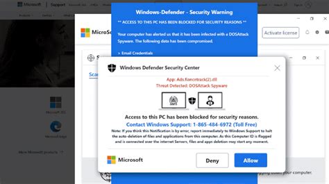 Image result for Microsoft Error Message Scam