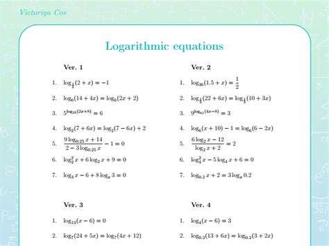 Afbeeldingsresultaten voor Logarithm Equations Math