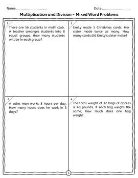 Difference Between Multiplication and Division Word Problems に対する画像結果