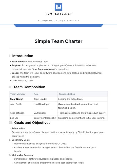 Toradh íomhá ar Simple Team Structure