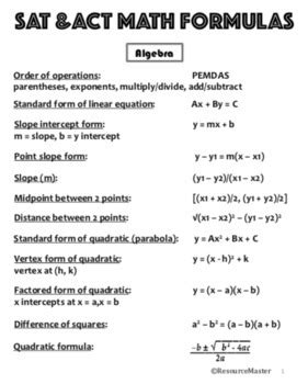 Toradh íomhá ar Sat Math Key