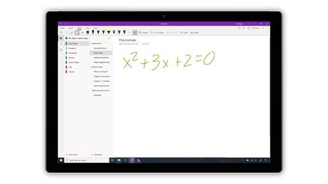 Toradh íomhá ar OneNote Math