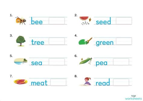 Phonics Ee EA Worksheet に対する画像結果